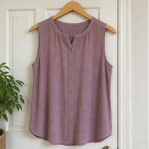 Mauve Tie Neck Blouse